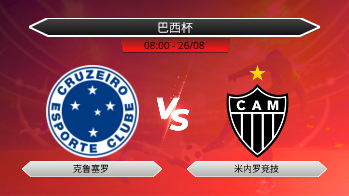 巴西杯 克鲁塞罗 VS 米内罗竞技
